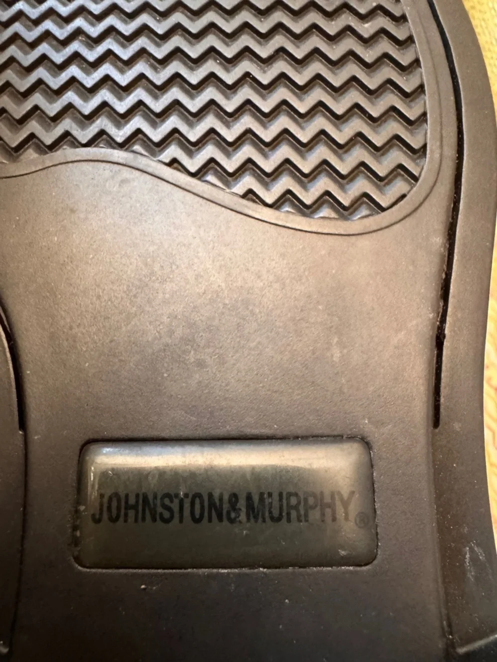 Johnston & Murphy Men 11.5 M Atchison Wing Tip Oxford Black Leather NIB 20-6287